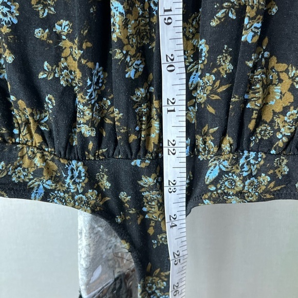 NWT Free People Printed Turnt Bodysuit in Night Combo- Medium - Picture 7 of 11